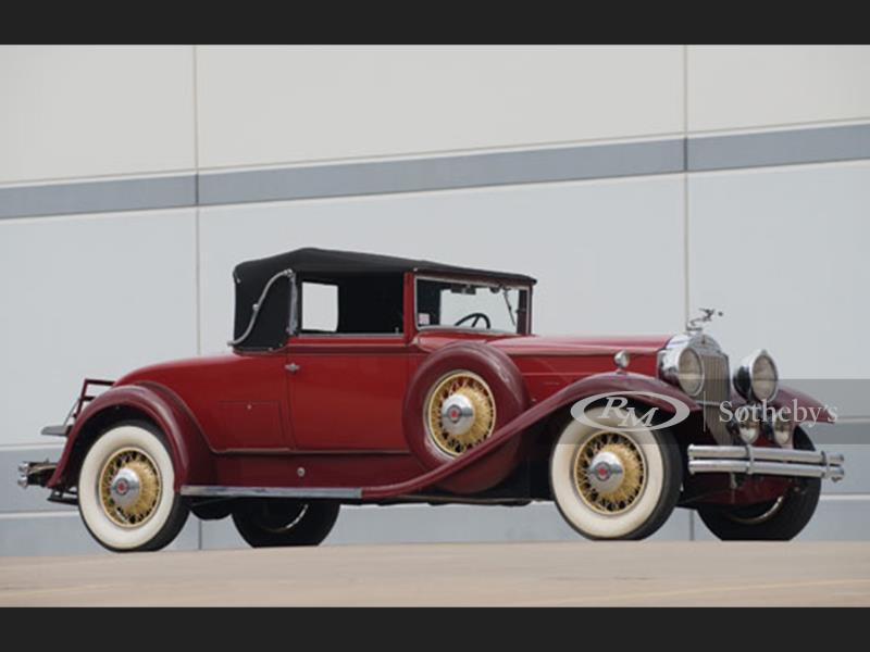 1931 Packard Deluxe Eight 840 Convertible Coupe Value Price Guide